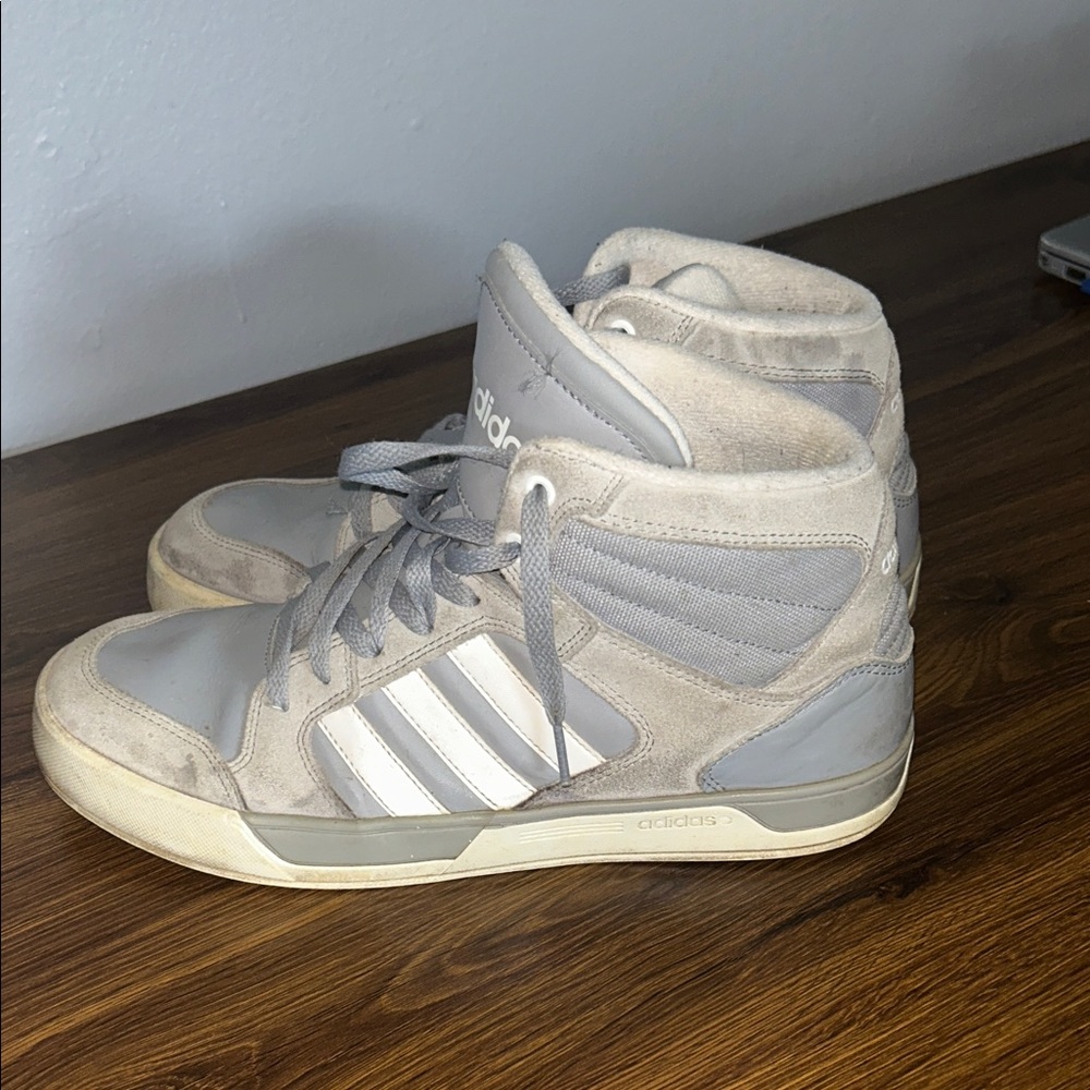 Adidas Gray Suede High-Tops